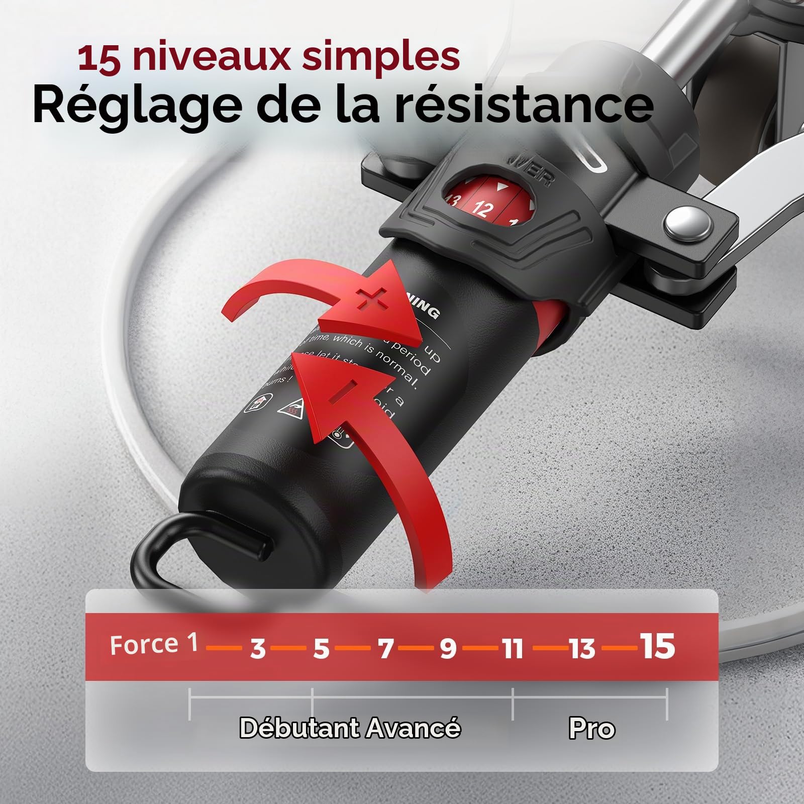 FLYBIRD Appareil d’entraînement pour Bras, Poitrine et gainage, Twist Musculaire hydraulique Core réglable de 10 à 200 kg, entraîneur 2-en-1 avec Rouleau Abdominal