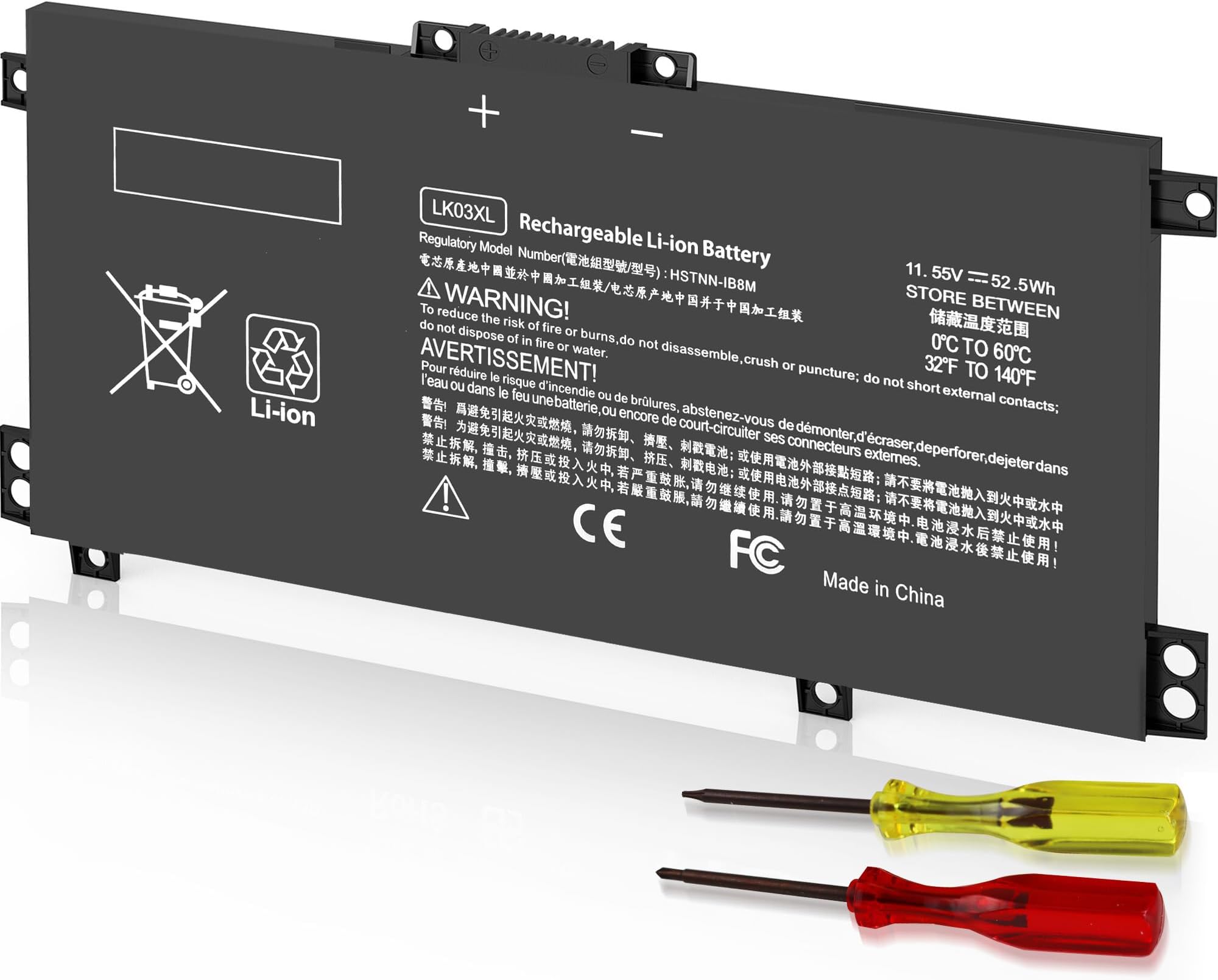 LK03XL 916814-855 l09281-855 Battery for HP Envy X360 15m-bp1xx 15m-cn0xxx 15-cn0xxx 15m-cp0xxx 17m-ae0xx 17-bw 17m-ae111dx 15m-cn0012dx 15m-cn0011dx 15m-bq021dx 15m-bp112dx 916368-421