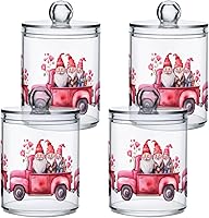 Vista 26 de Dragonfly Flowers 21214450 - Dispensador de soporte Qtip con tapas, contenedores de almacenamiento de plástico, organizador de recipientes de baño