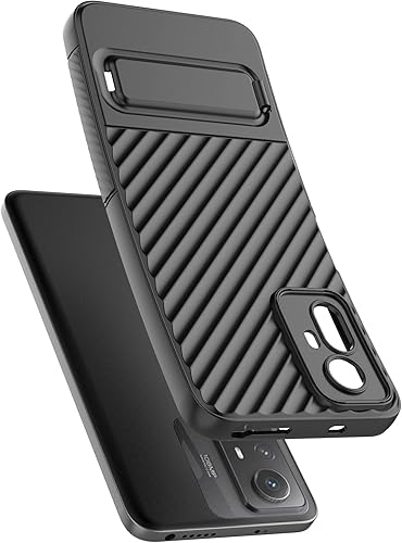 Miniatura 4 de Funda para Xiaomi Redmi 10 2022, funda para Redmi 10 2021 con funda de soporte, color negro