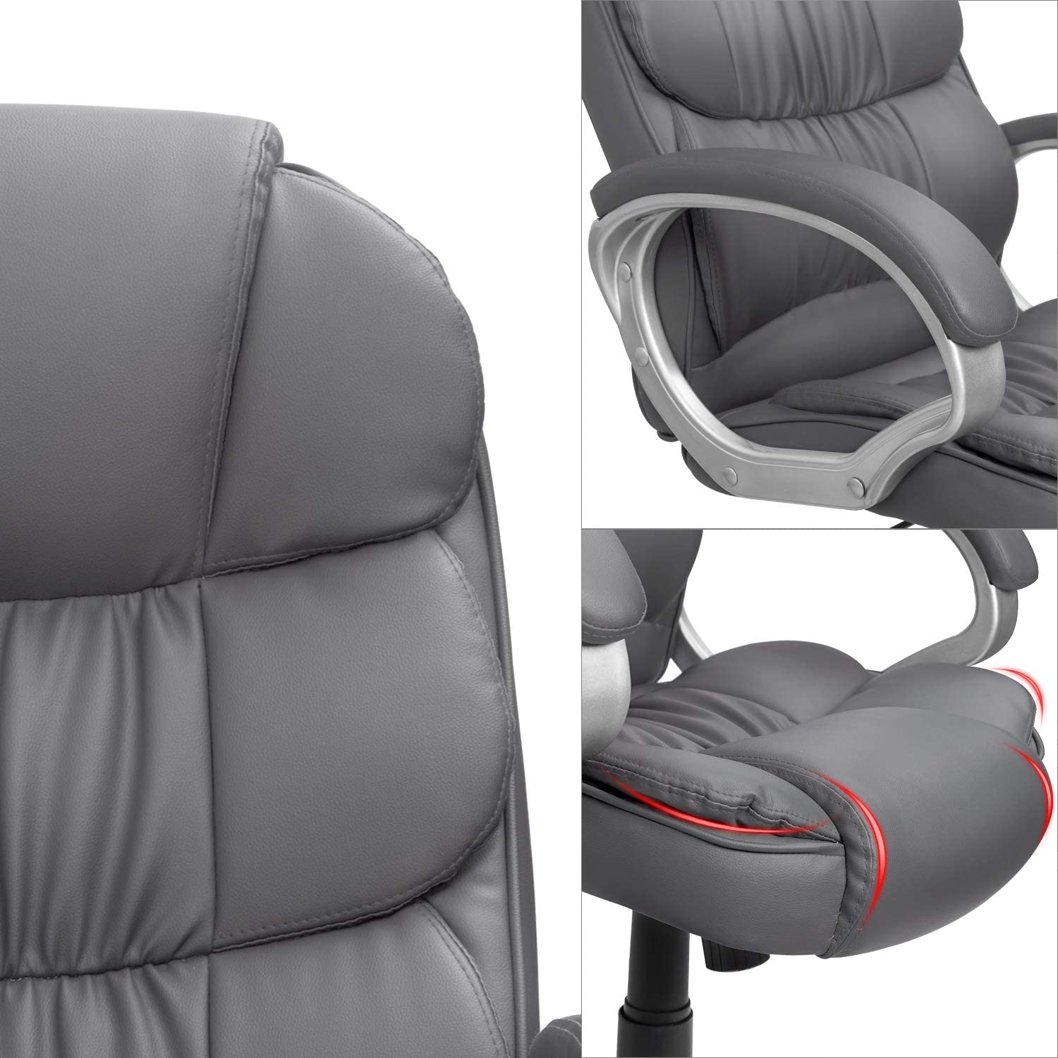 Snapklik.com : Furmax Office Chair High Back PU Leather Computer Desk ...