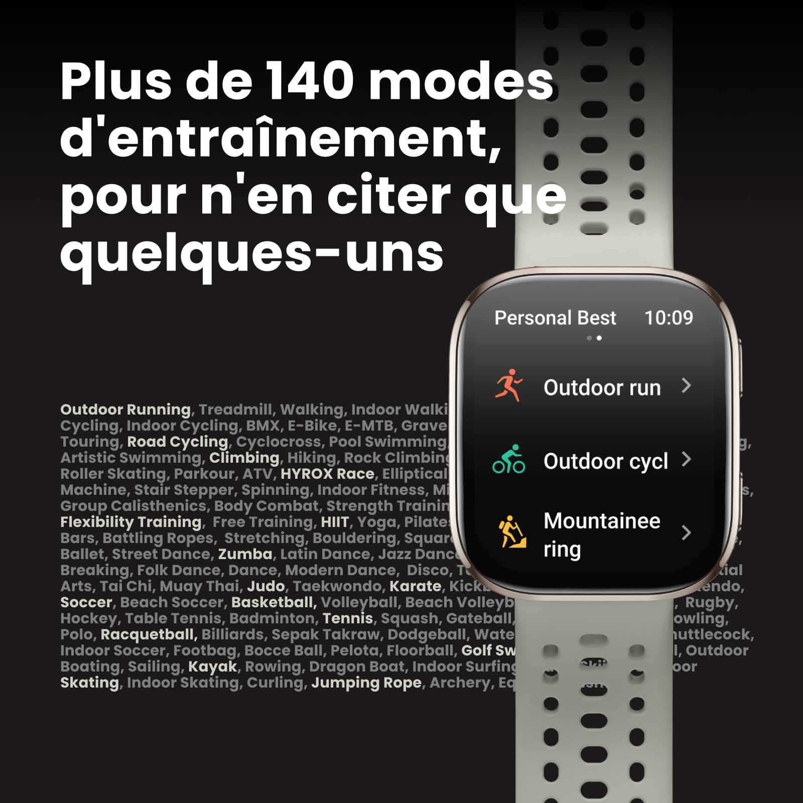 Amazfit Bip 6 Smartwatch 46mm, Batterie 14 Jours, AMOLED 1,97", GPS avec Cartes, IA, Appels Bluetooth, Suivi Santé et Sommeil, 140+ Modes Sportifs, Étanchéité 5ATM, Noir