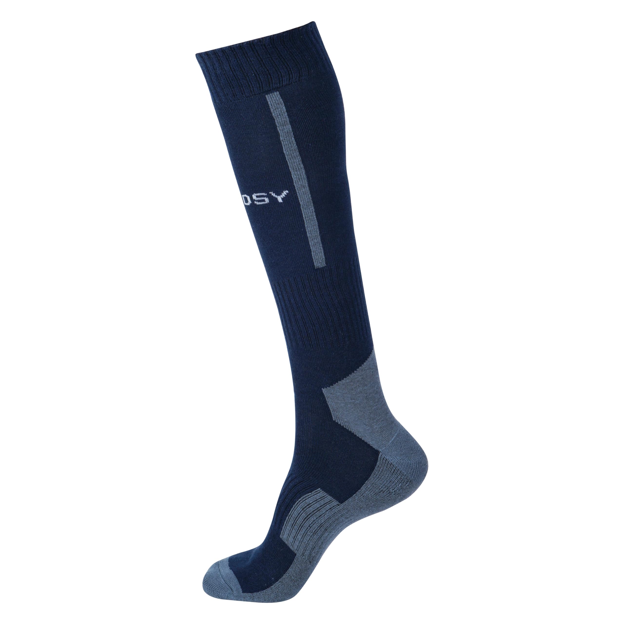 tendsy Athletic Socks, Cotton Striker Fit Football Socks for Men, Women, Boys, Girls, Free Size, Navy Blue-picture-46