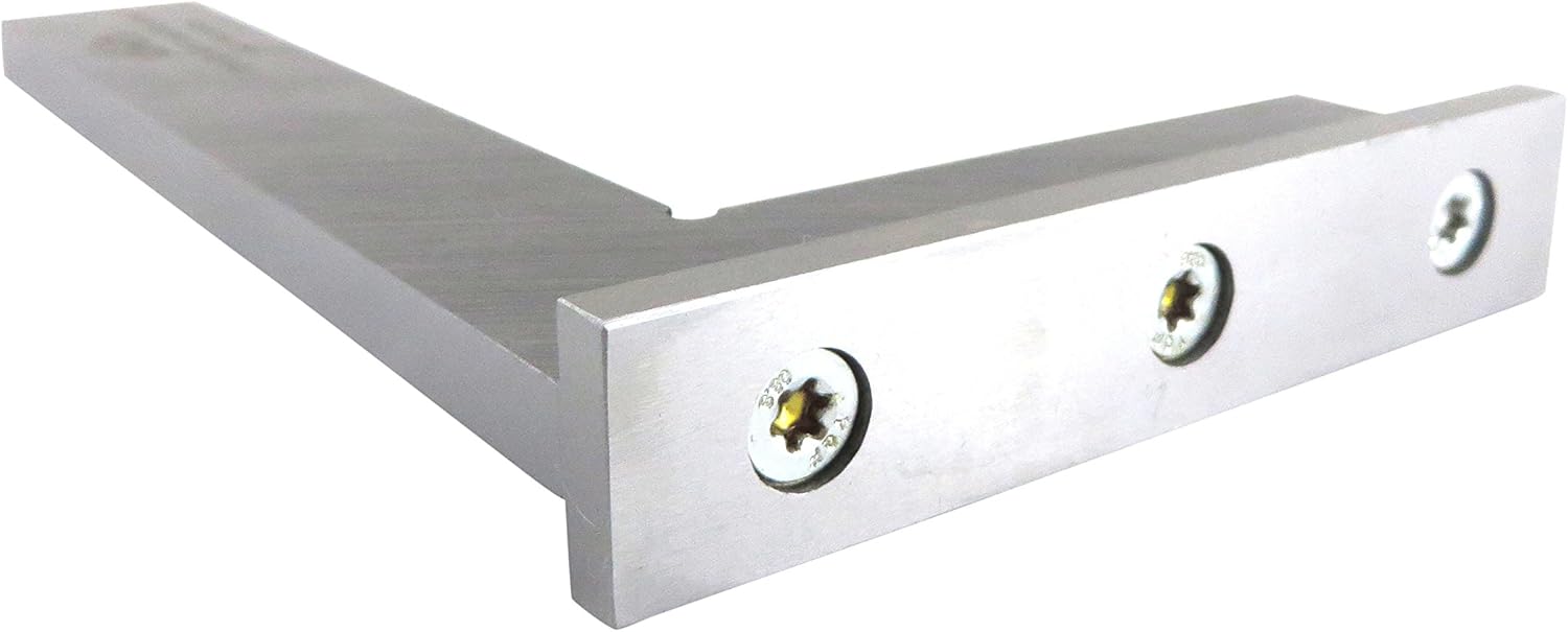 Kinex 4034-12-020 8 Inches Tall x 4 Inches Wide Try Machinist Square with Base DIN 875/1 Square to w/in 0.0008 Inches