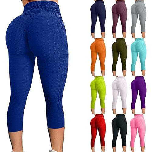 Famous TikTok Leggings, Yoga Pants for Women High Waist Tummy Control Booty Bubble Hip Lifting Workout Running Tights