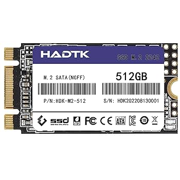 Amazon | HADTK 512GB 2242 NGFF(M.2 SATA) 内蔵SSD 3D NAND