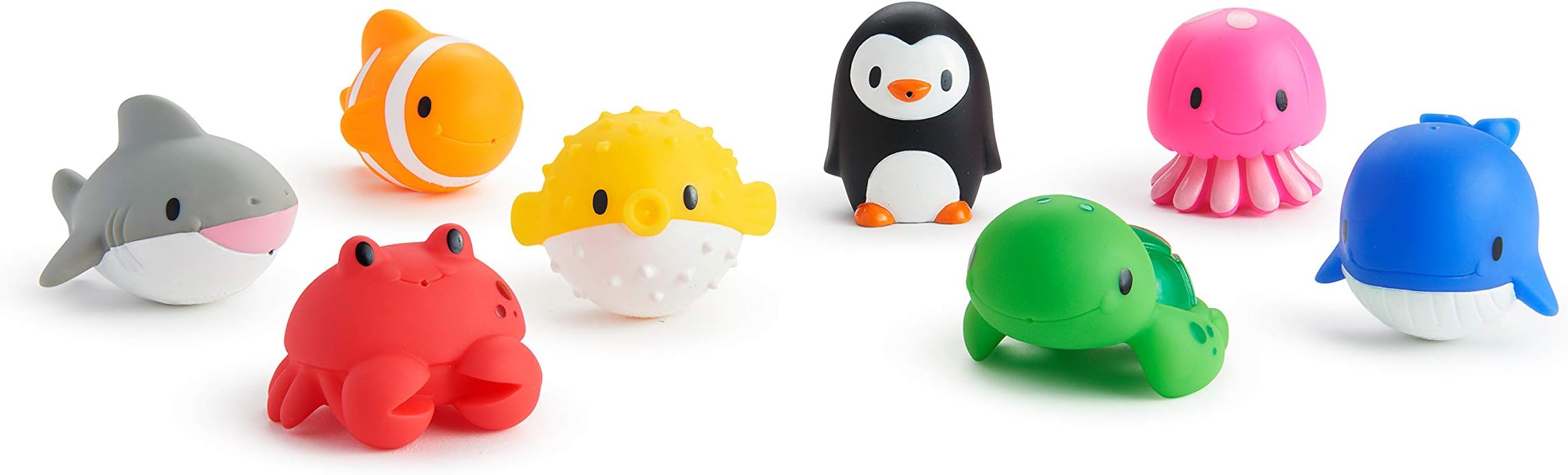 Munchkin Ocean Bath Squirts , bath toy, bath activity fun, colorful toy to keep kids engaged, infant/baby/toddler/kids, 9 Months and above