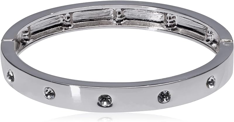 GUESS Brazalete Bisagra Estrecha con Cristal