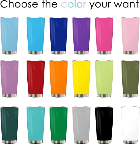 Miniatura 7 de Tazas de café personalizadas con foto de 20 onzas, impresión de doble cara, vasos de acero inoxidable personalizados de doble pared con aislamiento