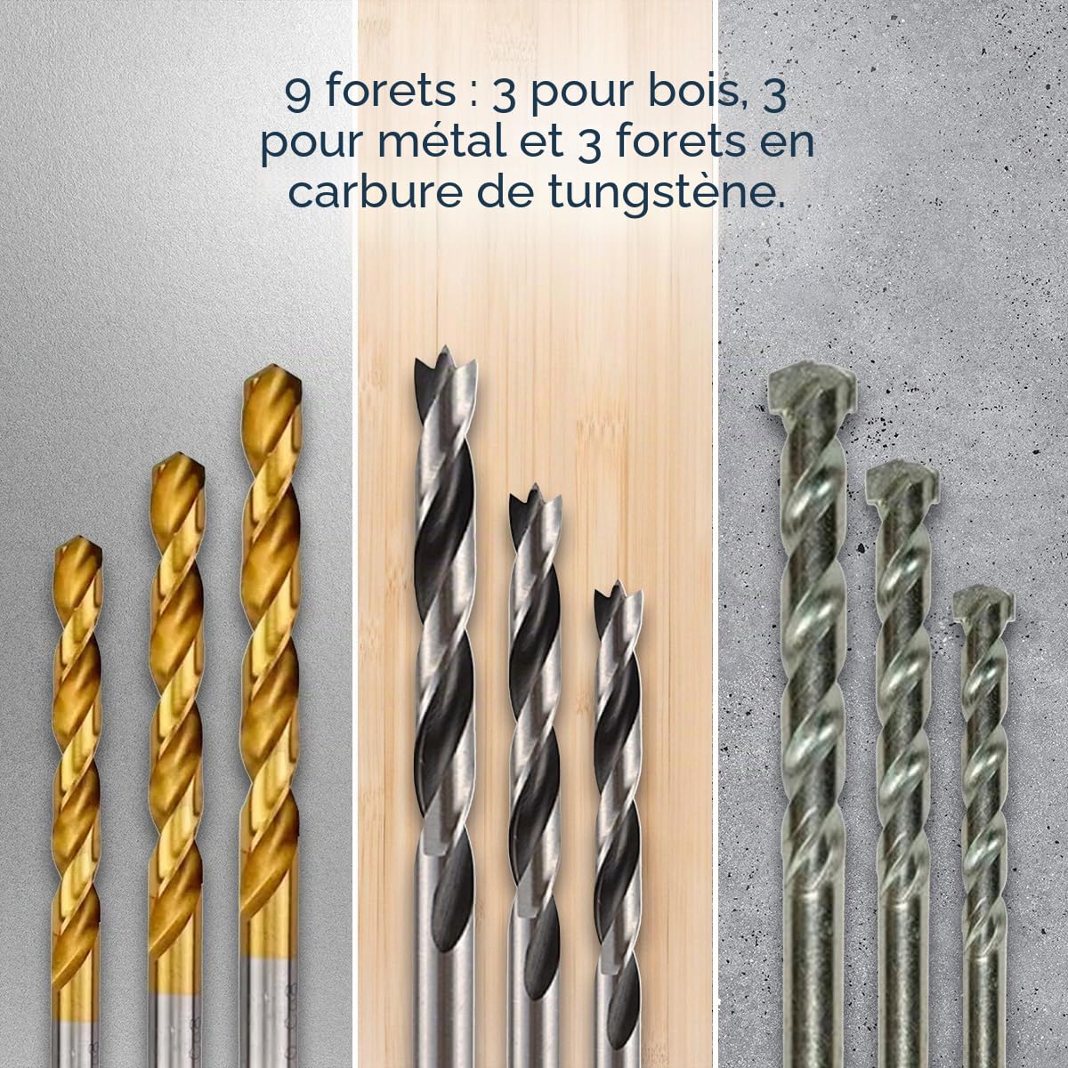 Cecotec Perceuse Électrique à Percussion PowerDrill 850 EasyAdjust. 850W, 46000 impacts par minute, 4800 tr/min, Câble extra-long de 3m, Mandrin sans clé de 13mm de diamètre, Entièrement équipée.
