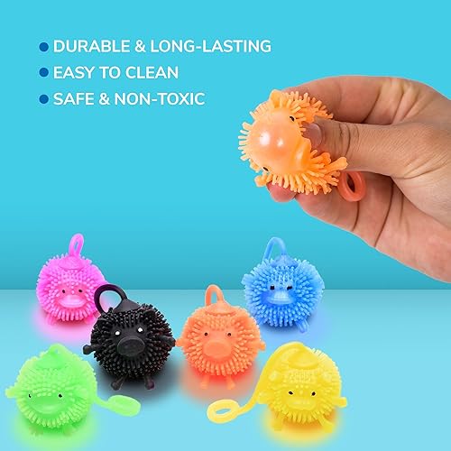 Miniatura 4 de Juguetes a granel, Yoyos para niños, 12 bolas de yoyo de animales para recuerdos de fiesta, rellenos de huevos de Pascua, suministros de bolsas de