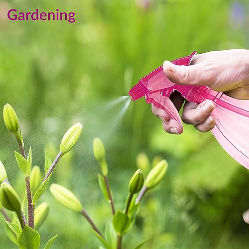 Miniatura 7 de DilaBee Botellas pulverizadoras (12 onzas) Botella de spray de agua para cabello, plantas, soluciones de limpieza, cocina, barbacoa, botella de