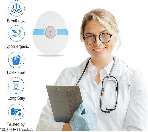 Miniatura 9 de Dexcom - Parches adhesivos G7, impermeables, paquete de 60 parches Dexcom G7, parches transparentes precortados, cubiertas de cintas para sensores