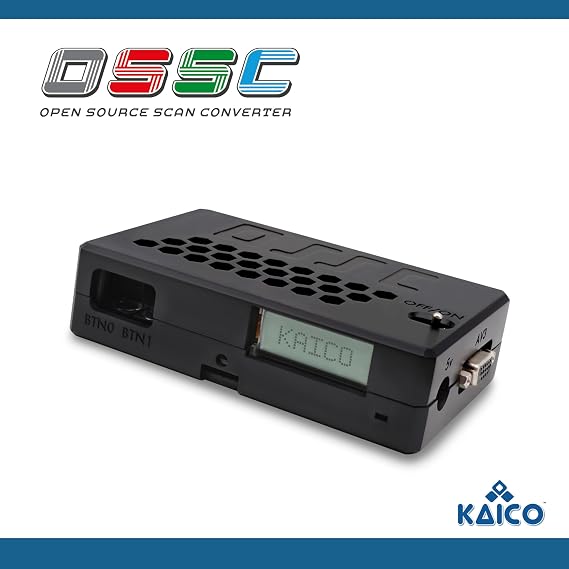 Kaico Edition OSSC 1.8 Open Source Scan Converter with SCART- Component, VGA to HDMI for Retro Gaming- Zero Lag RGB Line Multiplier Upscaler for Perfect Retro Gameplay