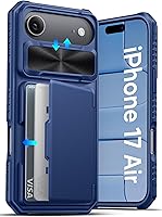 Vista 29 de ATATOO Funda tipo cartera para iPhone 16 con tarjetero (almacena 3-5 tarjetas) [bloqueo RFID] y funda deslizante para cámara, protección de grado