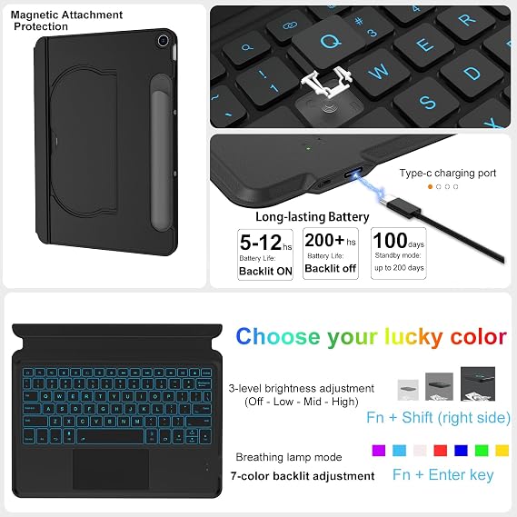 マグネットキーボードケース Google Pixel Tablet 11インチ 2023 用