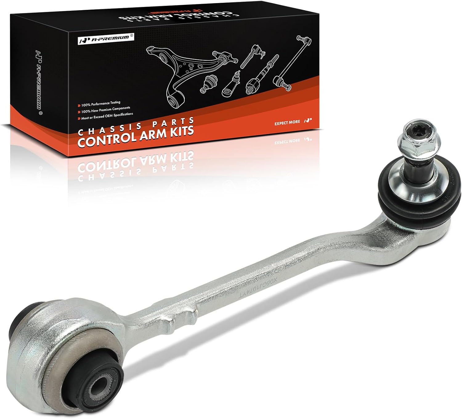 A-Premium Front Right Rearward Lower Control Arm with Ball Joint & Bushing, Compatible with BMW X3 2018-2021, X4 2019-2021