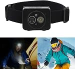 Caméra d'action montée sur la tête, 1080P Angle réglable Caméra de sport à petite tête, LED Caméra vidéo du corps portable avec bandeau élastique, support 128GB pour les sports de plein air
