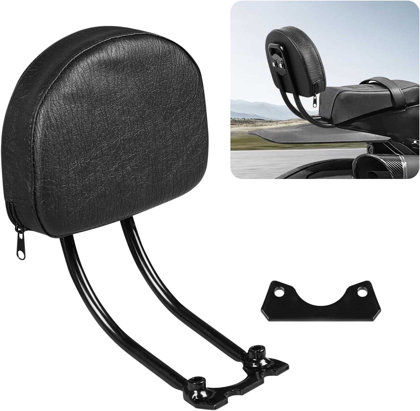 Motorcycle Passenger Backrest Sissy Bar With Back Rest Cushion Pad Compatible With For Harley Sportster S 1250 RH1250S 2021 2022 2023 2024 2025 Sissy Bar Backrest