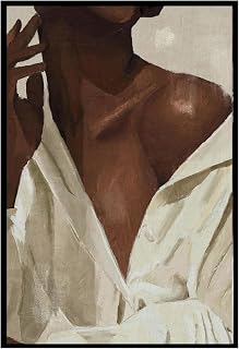 Black Woman Art Black girl art African American art Black girl Art Black woman portrait Wall Art Print Oil Paint Style Home Bedroom Decorations 16x24 inch Unframed