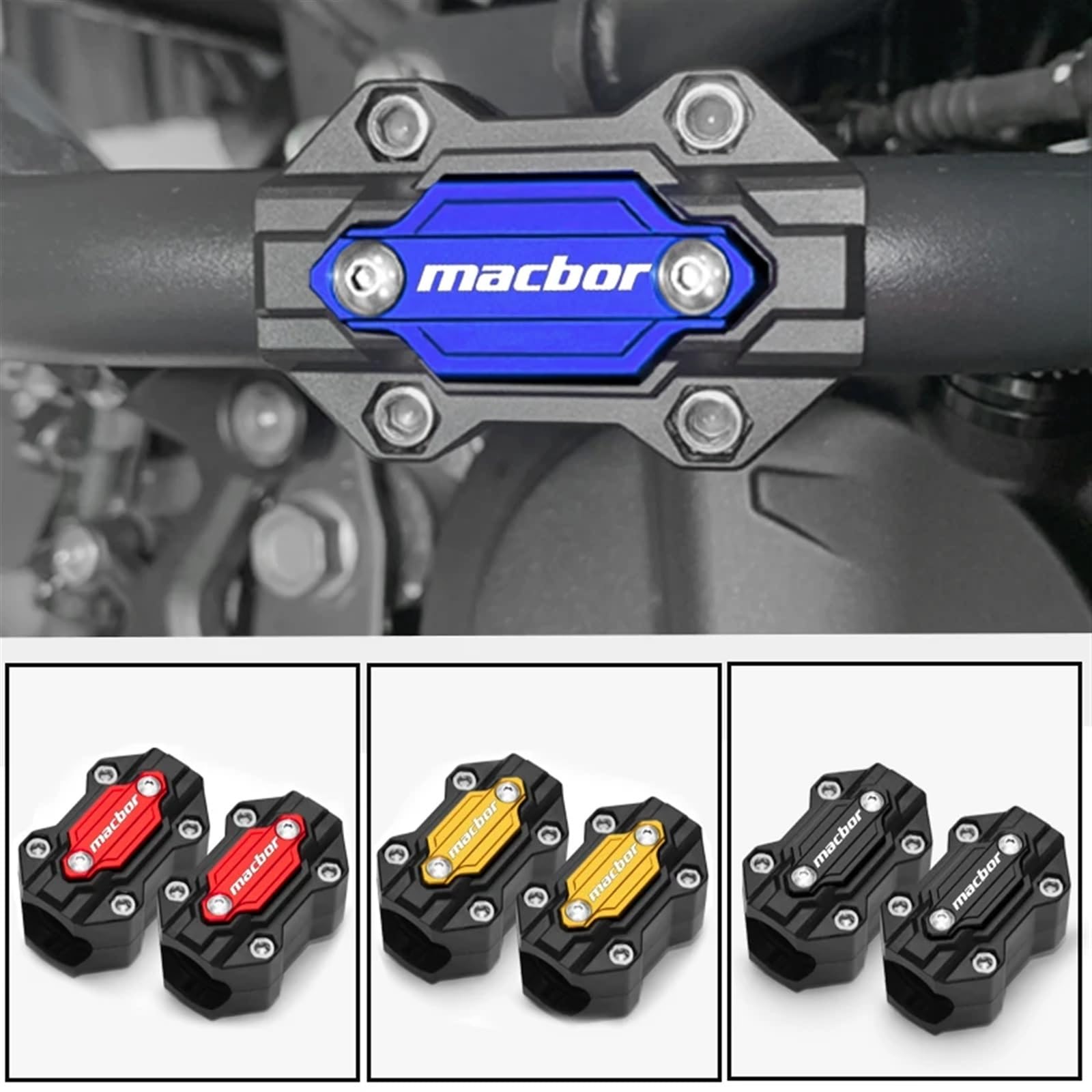 Ajuste for Macbor Montana XR 5 X R5 2019-2023, Parachoques de protección de Motor de Motocicleta, Accesorios de Bloque anticolisión XR5 Accesorios a Prueba de choques (Size : Macbor Two Red