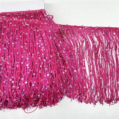 YYCRAFT 8" Sequin Fringe Trim for Crafts Cover