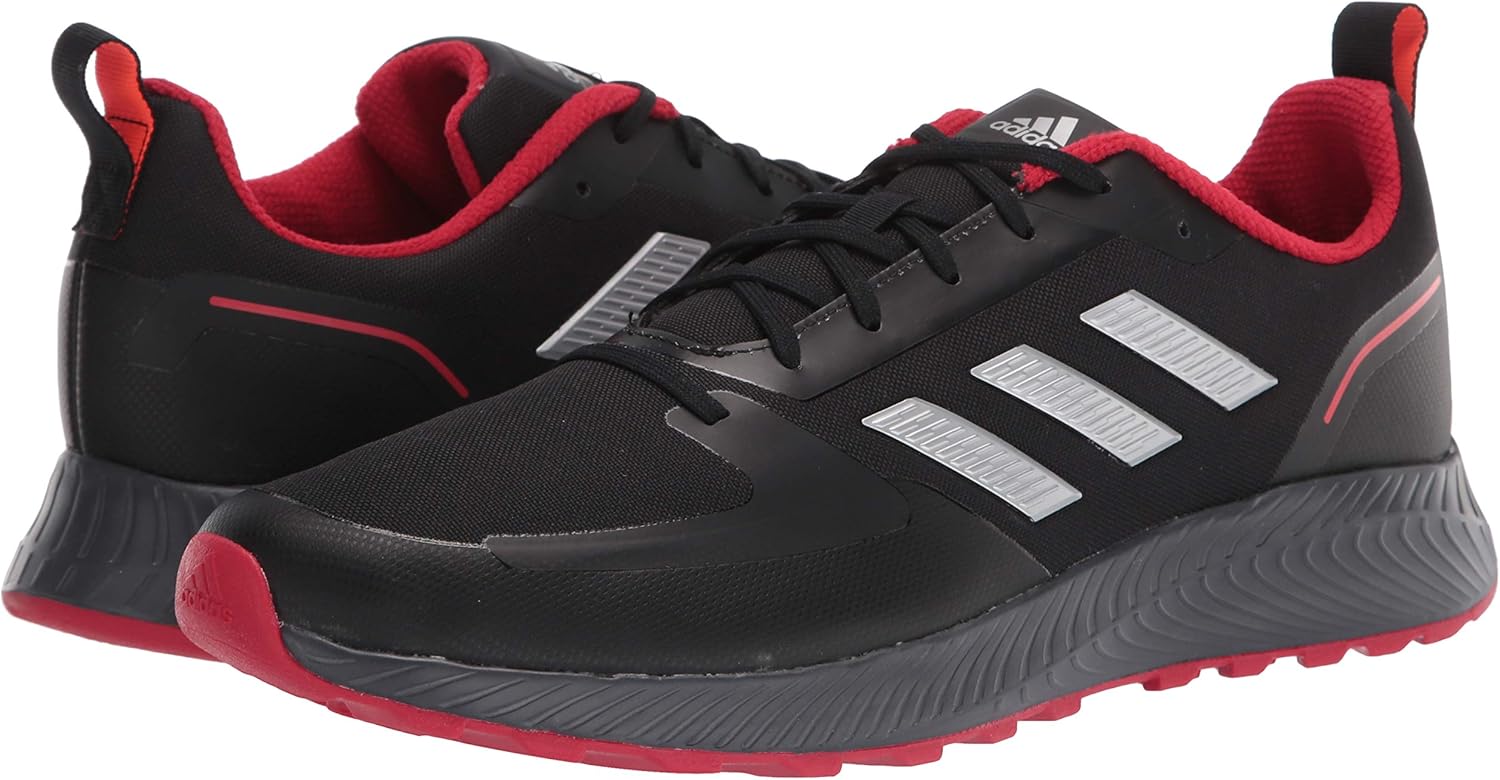 adidas Men's Runfalcon 2.0 Running Shoe 10.5 Black/Silver Metallic/Grey