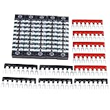 600V 15A Schraubklemmenleiste 8Position Doppelte Reihen-Schrauben-Streifen-Schraube 15PCS(8Position-5pack)