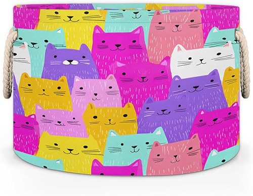 Vista 15 de Cesta de almacenamiento redonda grande de béisbol, canasta de almacenamiento circular plegable para béisbol, con asa para niños, manta de juguetes