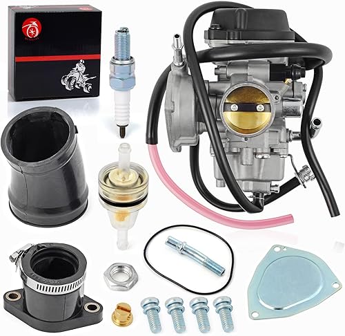 Miniatura 4 de Kit de arranque de carburador y colector de admisión para Yamaha 2004-2013 Raptor 350 Carb