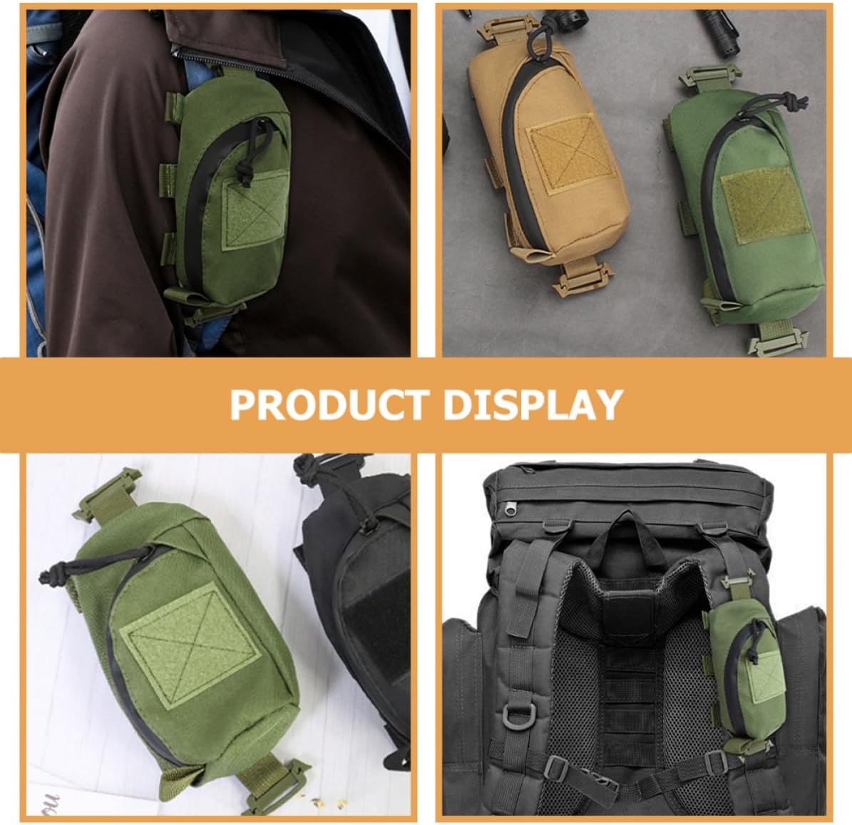Outdoor Tactical Shoulder Medicine Bag Large Capacity Tool Storage Pouch Featuring Adjustable Shoulder Straps Lightweight Oxford Cloth Compact and Easy to Carry for Camping