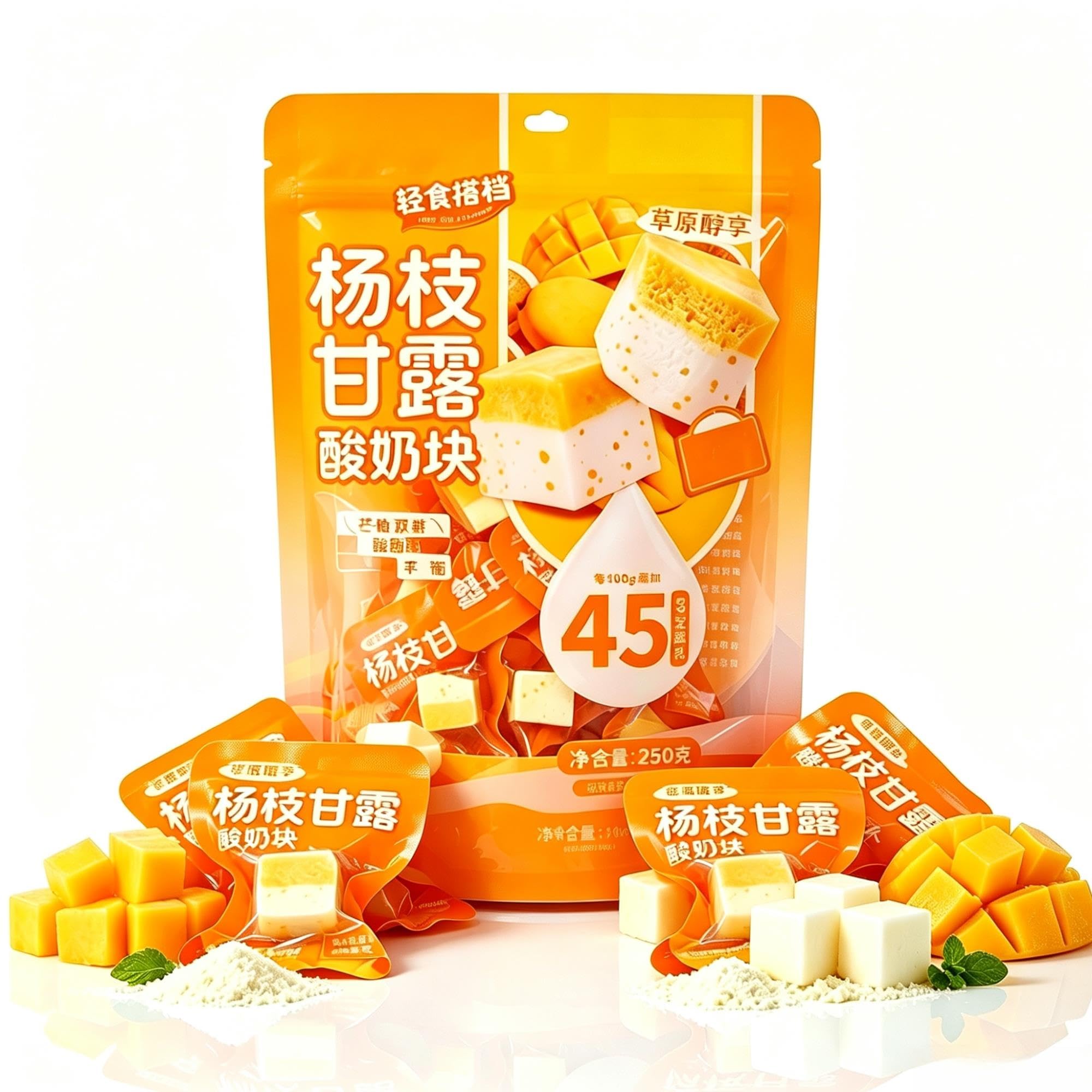 Mango Pomelo Sago Jogurt Bites 250g, Miękkie, Fermentowane Owoce