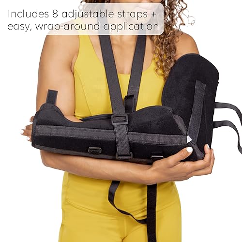 Miniatura 7 de BraceAbility Férula de brazo largo posterior inmovilizador de codo derecho o izquierdo antebrazo con cabestrillo para fracturas, recuperación