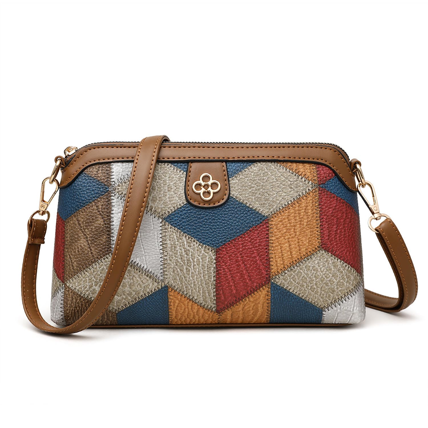 SYGA Womens Bohemian Crossbody Bag Niche Ethnic Design Womens Bag Shoulder Bag Crossbody Coin Mobile Phone Bag(Blue Brown) (B0D2TWLH6H) Amazon Price History, Amazon Price Tracker