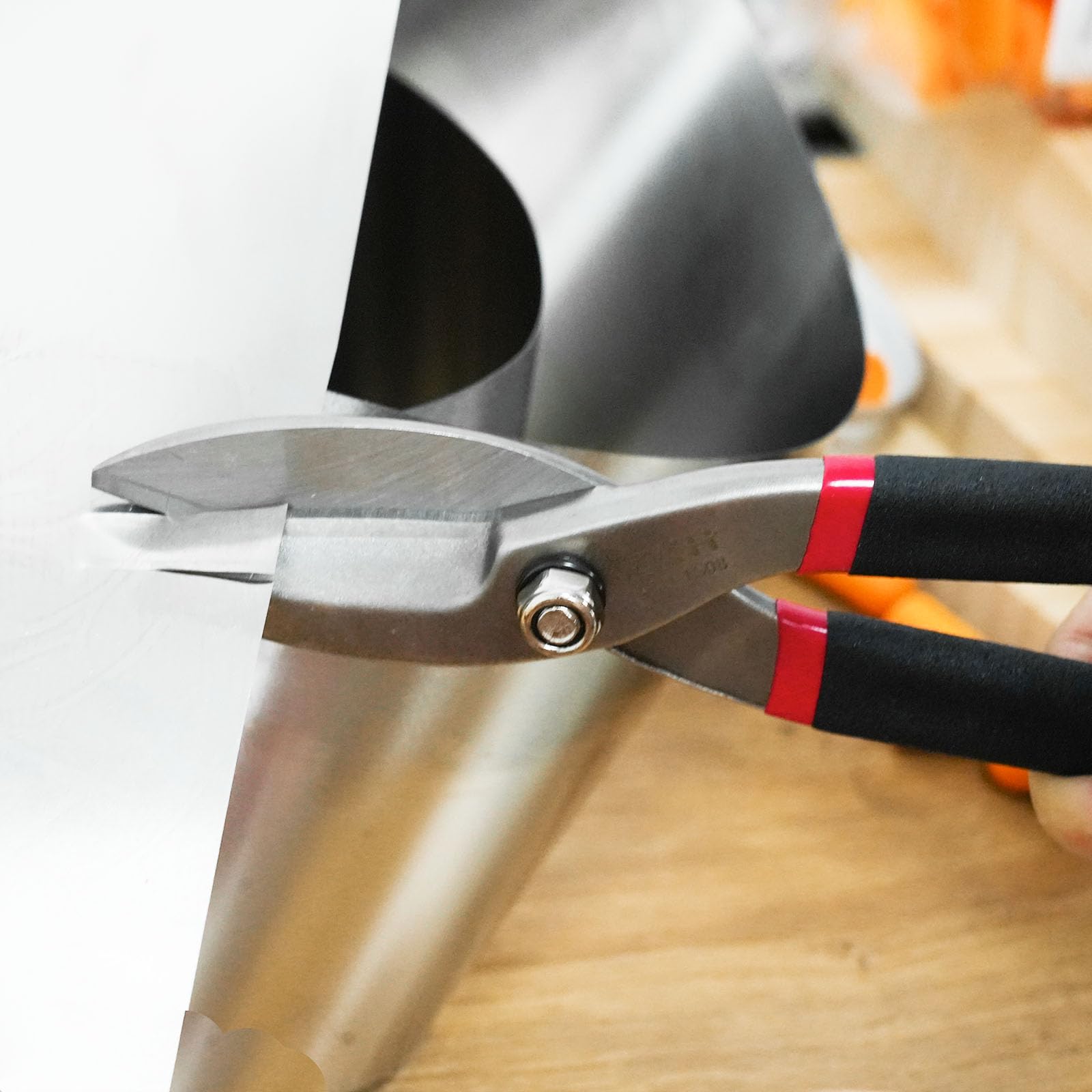 Forbici per lamiera dritte 250 mm ZKH utensili per taglio lamiera alluminio pelle rame plastica