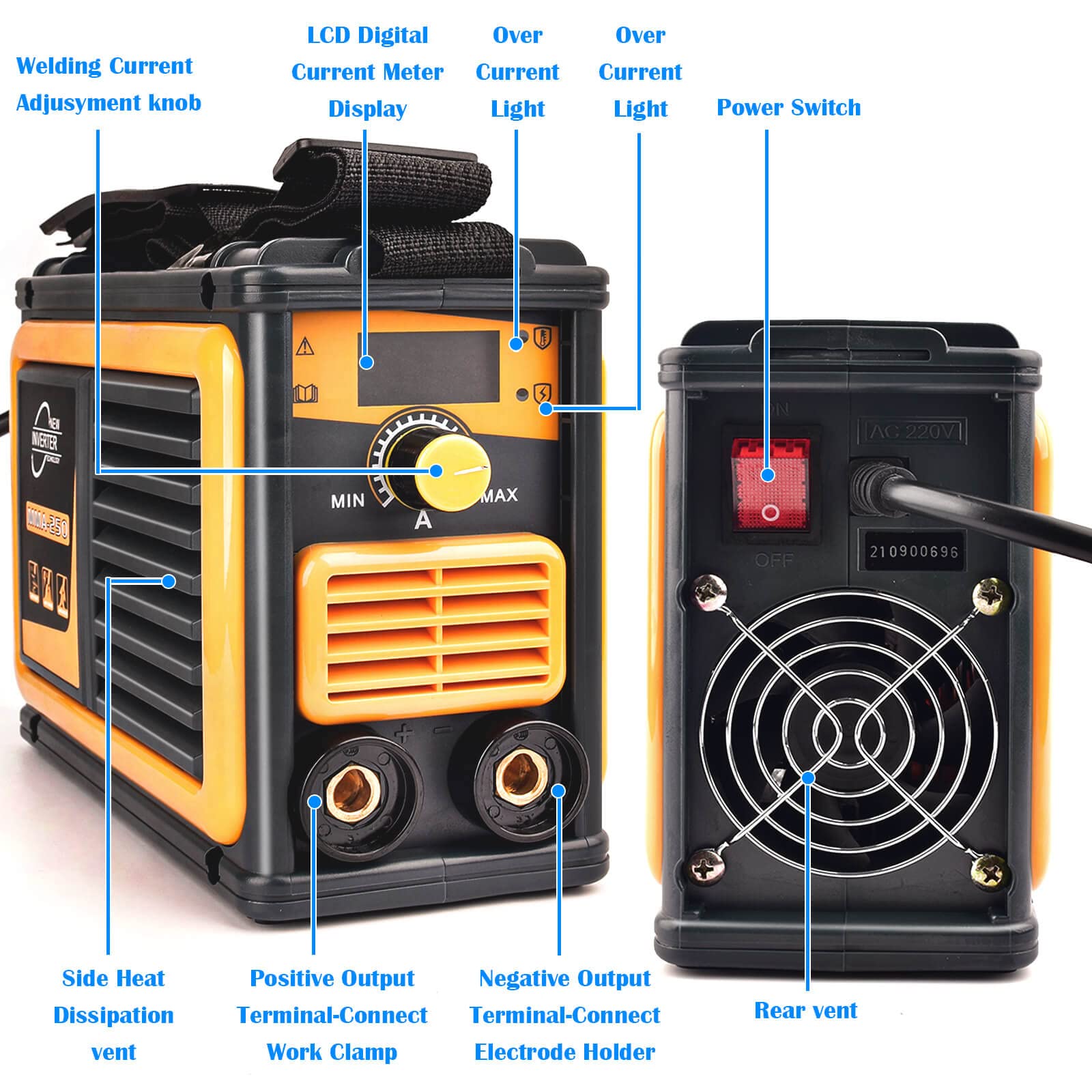 Wrdlosy Welder, Small Portable Welding Machine, For Beginners Welder Machine, 250A 110120V