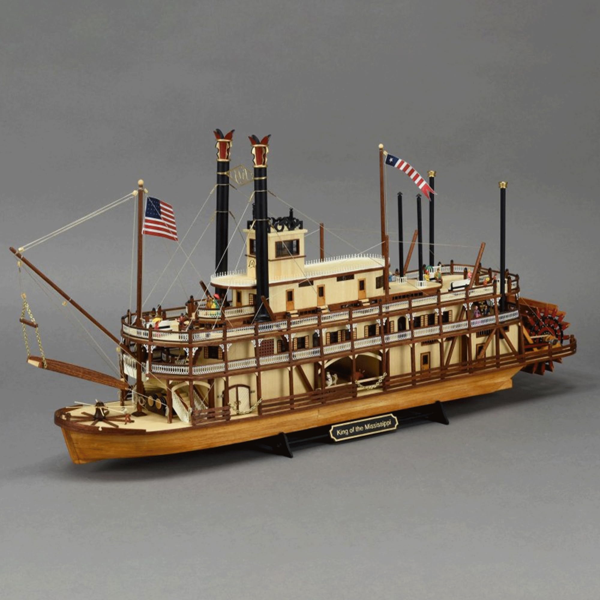 Amazon | 木製模型キット ミシシッピ川沿岸の開発に大きな役割を