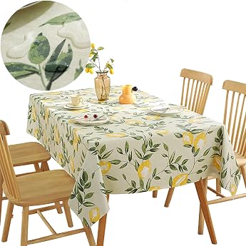 Washable Tablecloth 100 x 140 cm Outdoor Weatherproof