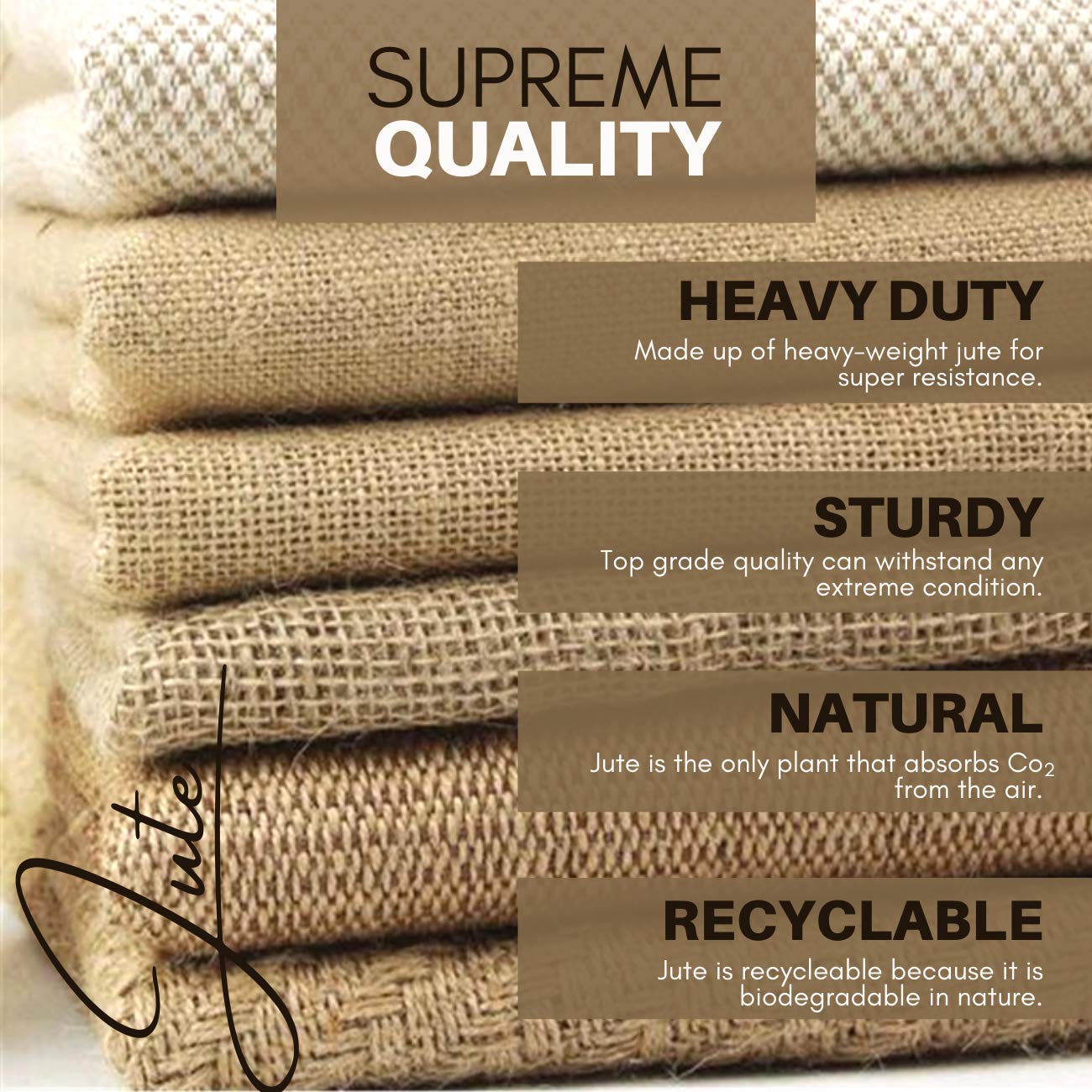 A&A Bags Stylist Jute Biodegradable Lunch Bag (Beige) 4