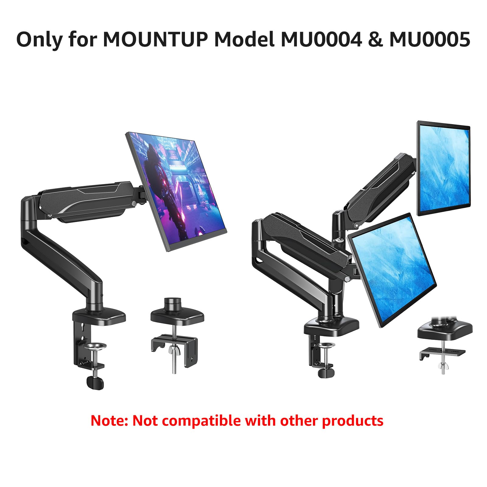 Amazon.com: MOUNTUP MU0004 MU0005 Desk C-Clamp Extension for Max 6
