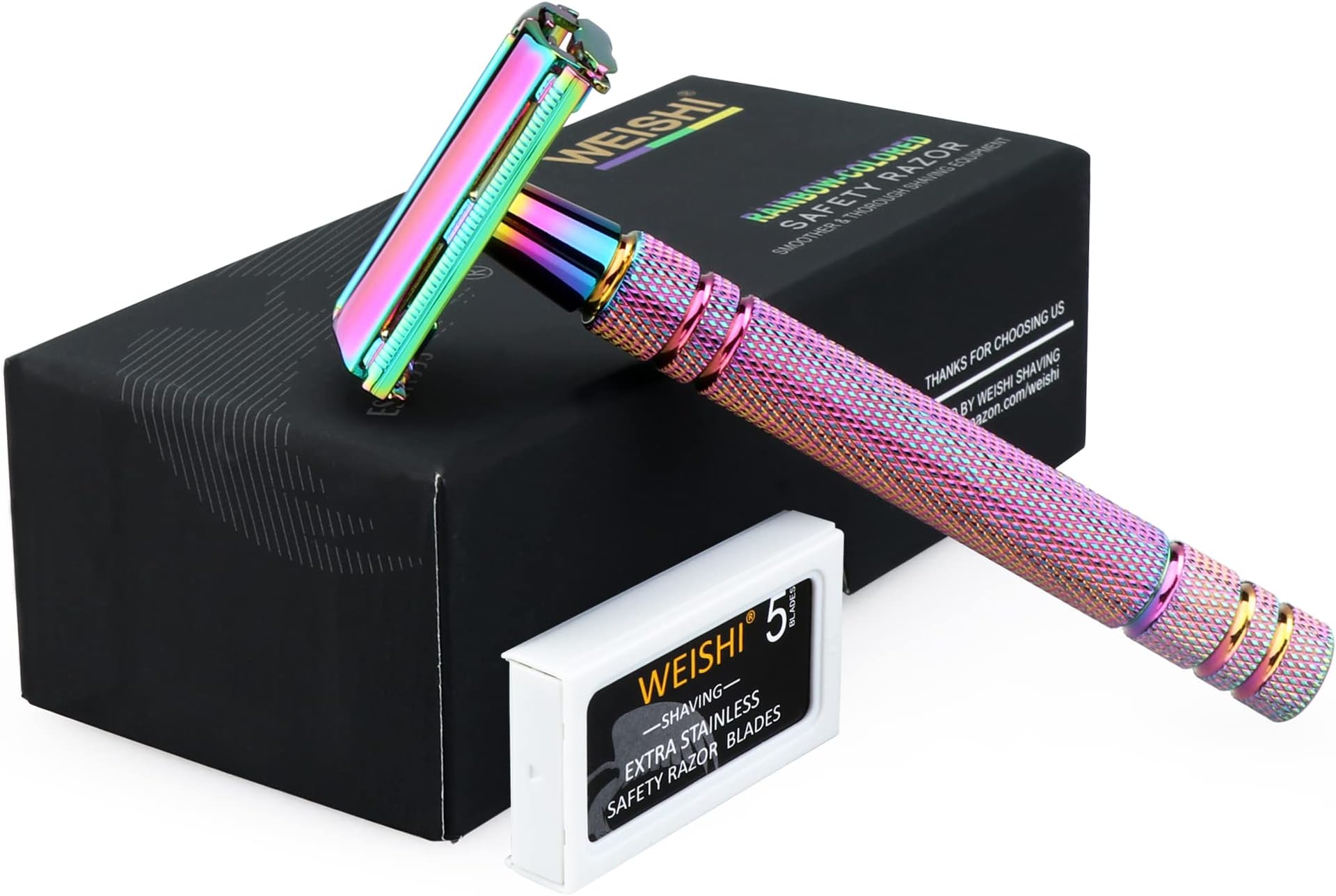 Amazon.com: WEISHI Safety Razor Butterfly Open Double Edge Elegant ...