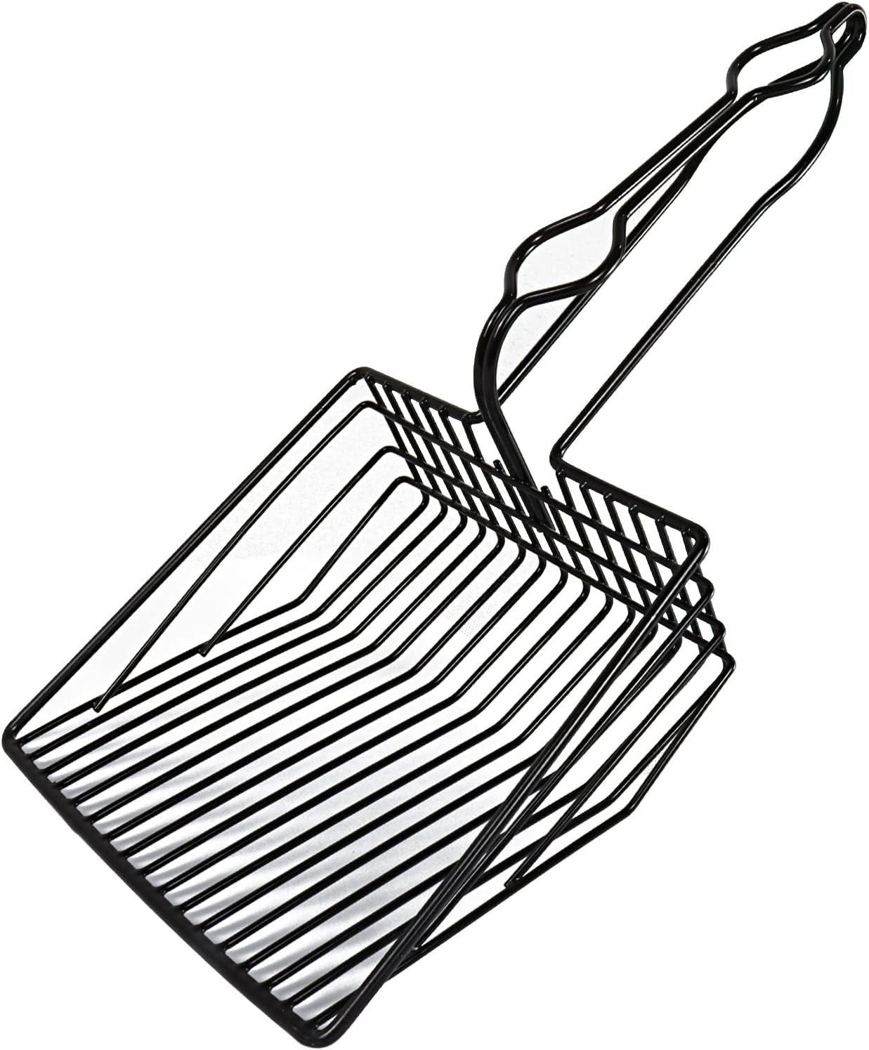 HXXCLL Jumbo Metal Cat Litter Scoop,Deep Shovel Fast Sifting Sand Sifter,Long and Comfy Handle,Beautiful and Practical cat Litter Shovel…