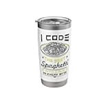 Computer Programming Spaghetti Code Programmer Stainless Steel Insulated Tumbler