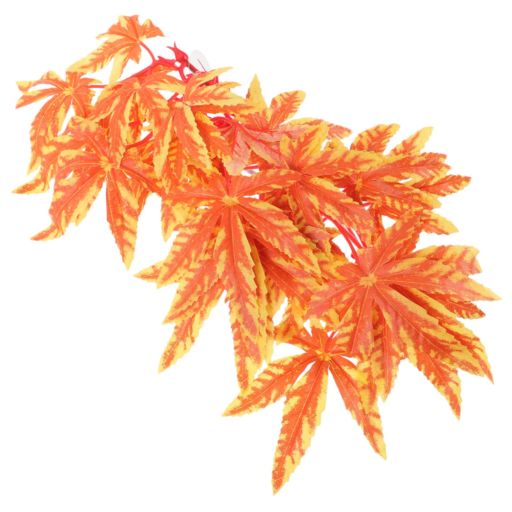 Toyvian 4 Pièces Plantes Suspendues pour Terrarium Aquarium Décoration pour Reptiles Amphibiens avec Ventouses Simulations Réalistes Sécurisées