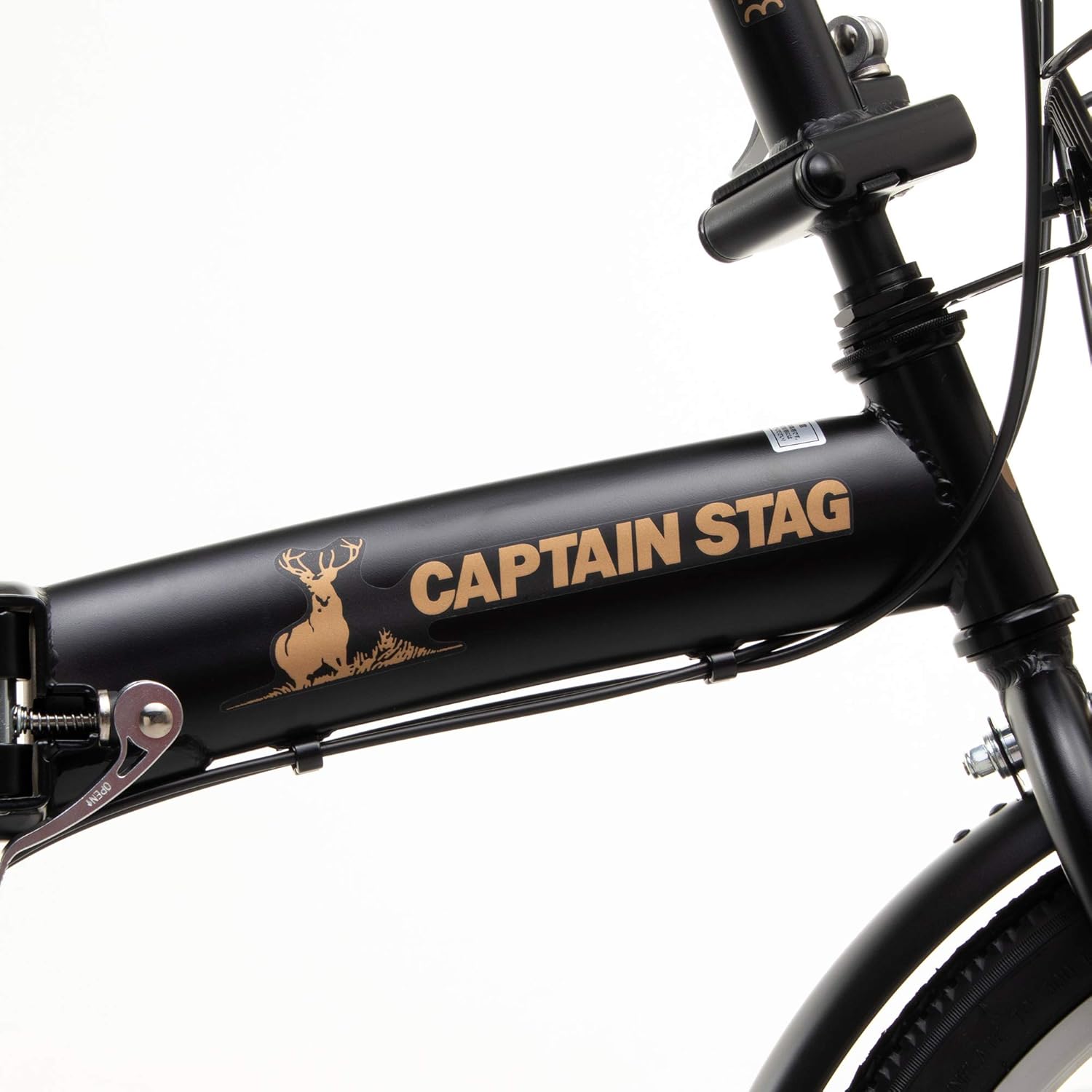 キャプテンスタッグ(CAPTAIN STAG) Oricle オリクル 20インチ 折りたたみ自転車 [シマノ6段変速/バッテリーライト/ワイヤー錠/前後泥よけ] 標準装備 FDB206 【マットブラック/マットベージュ】 YG-1087/YG-1381