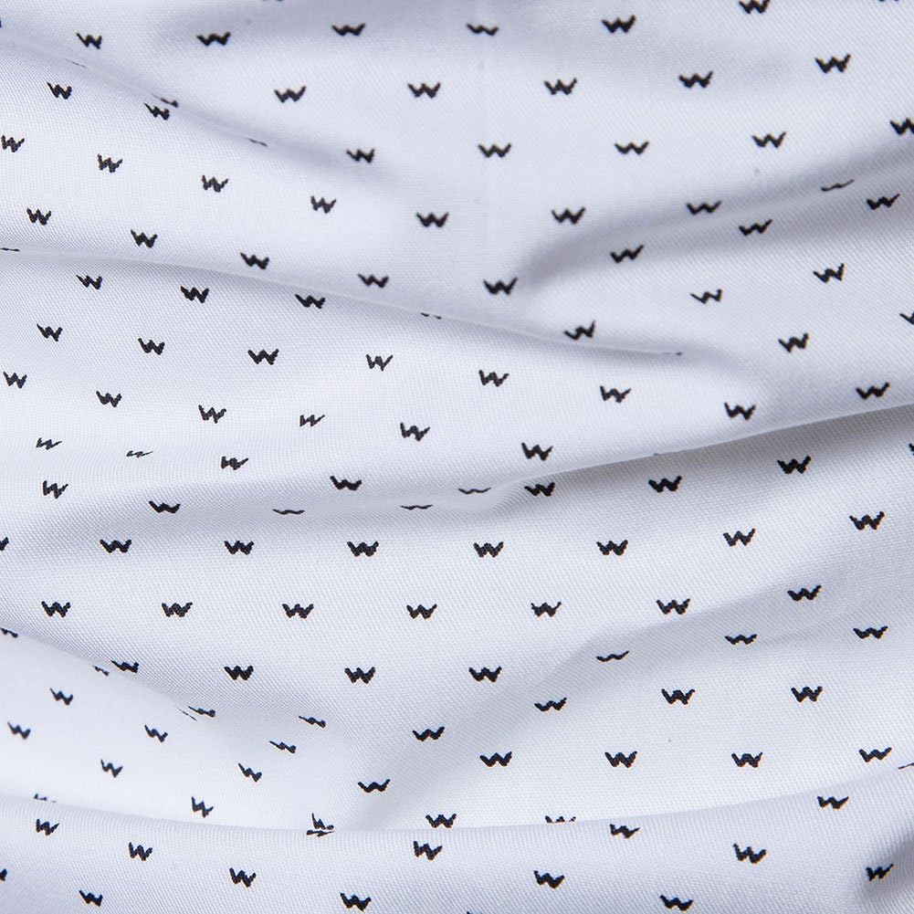 MUSE FATH Men's Printed Dress Shirt-Cotton Casual Short Sleeve Regular Fit Shirt - Image 6