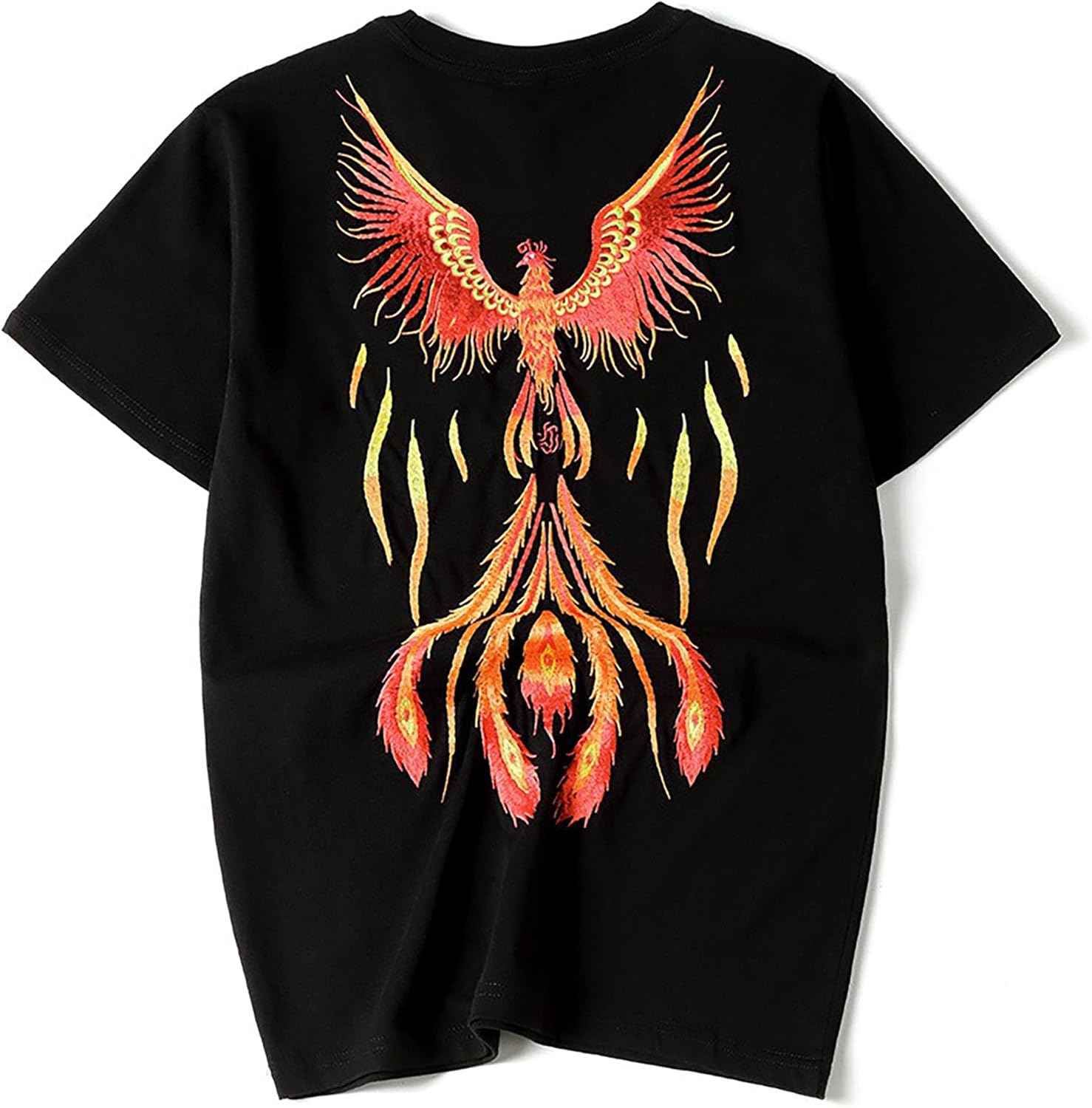 Men's Summer Phoenix Embroidered T Shirt Chinese Style Street Fashion Shirt Anime Mens Shirts Graphic Tee Shirts - Image 4