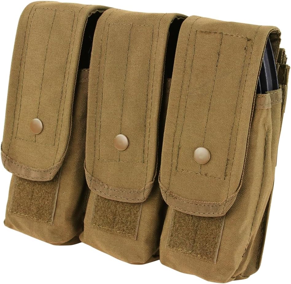 Condor Elite MA33-498 Triple Ar/Ak Mag Pouch Coyote Brown