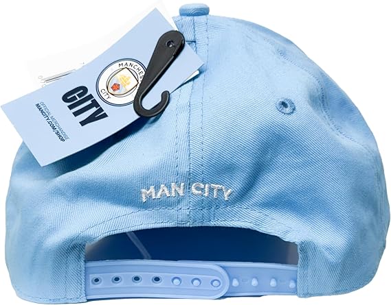 Fan Ink Manchester City Adjustable Snapback Hat, Licnesed M. City Dad Cap. Blue, Blue, One size