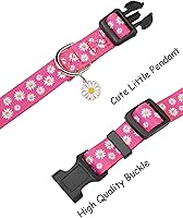 Vista 3 de Lindo collar de perro para perros pequeños, collar de perro pequeño para hembras y machos, collares de perros niños y niñas, collar de perro